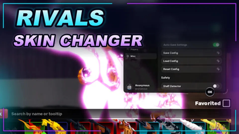 Thumbnail for RIVALS ONYX HUB Skin Changer Script for Custom In-Game Aesthetics