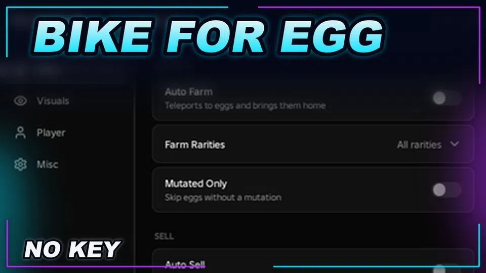 Thumbnail for [🎃] Bike For Egg! Script | NO KEY | Fast Text Access