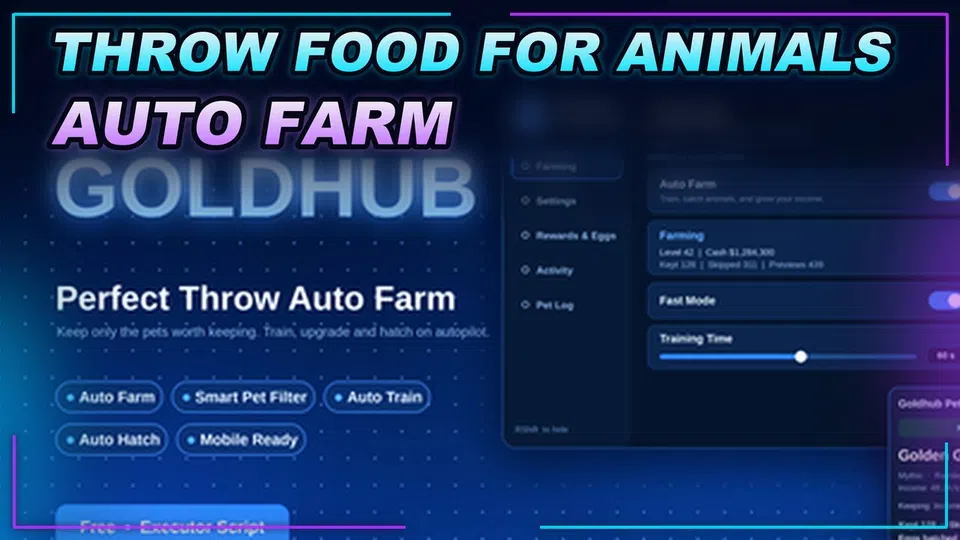 Thumbnail for [🎃] Throw Food For Animals Script | OP FEATURES | AUTO FARM | AUTO TRAIN