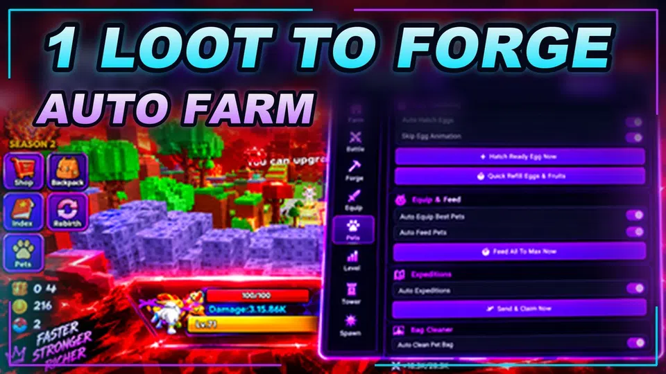 Thumbnail for [🎃]+1 Loot To Forge Script | SCRIPT HUB | AUTO FARM
