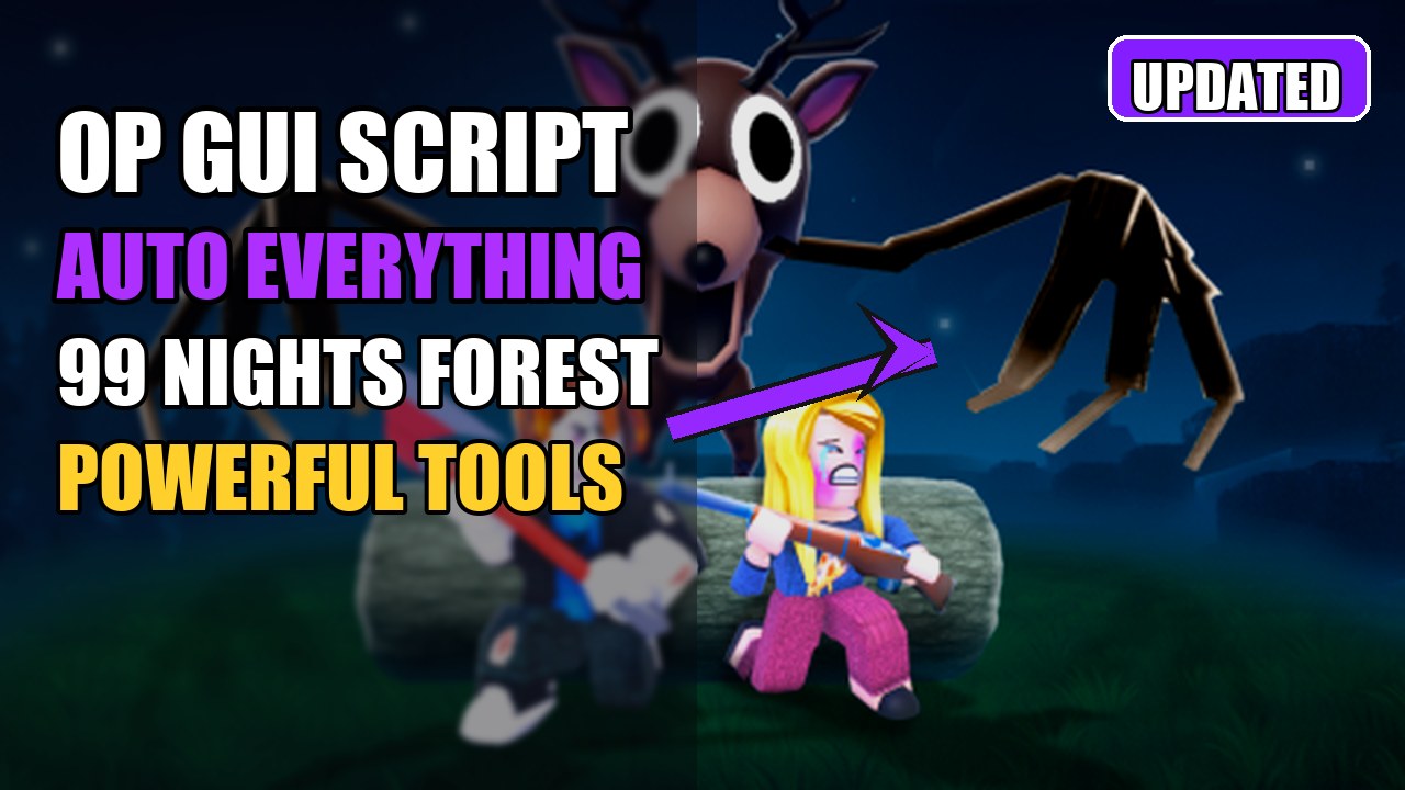 Thumbnail for Powerful GUI Script for 99 Nights in the Forest - Auto Farm & More