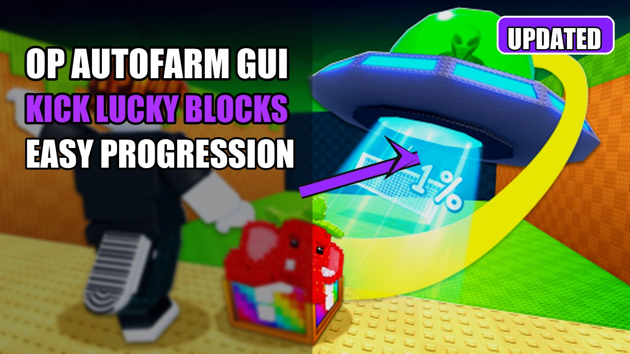Thumbnail for Kick a Lucky Block: OP Autofarm GUI Script for Easy Progression
