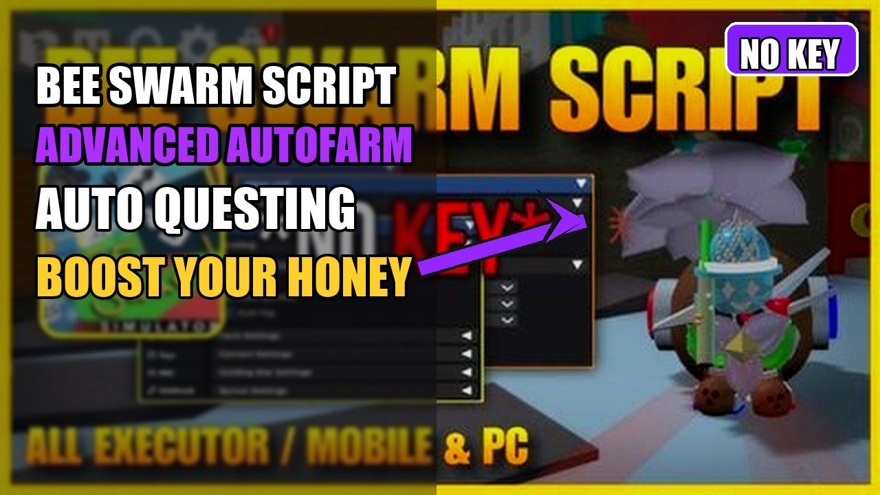 Thumbnail for Bee Swarm Simulator: Advanced Autofarm GUI for Efficient Questing & Farming
