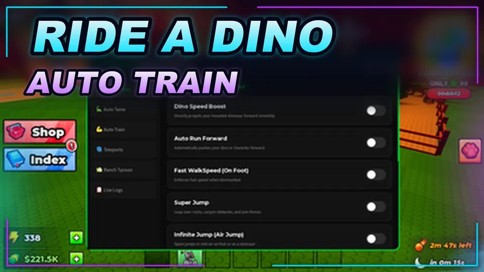Thumbnail for [🎃] Ride a Dino Script | AUTO TRAIN | Fast Text Access