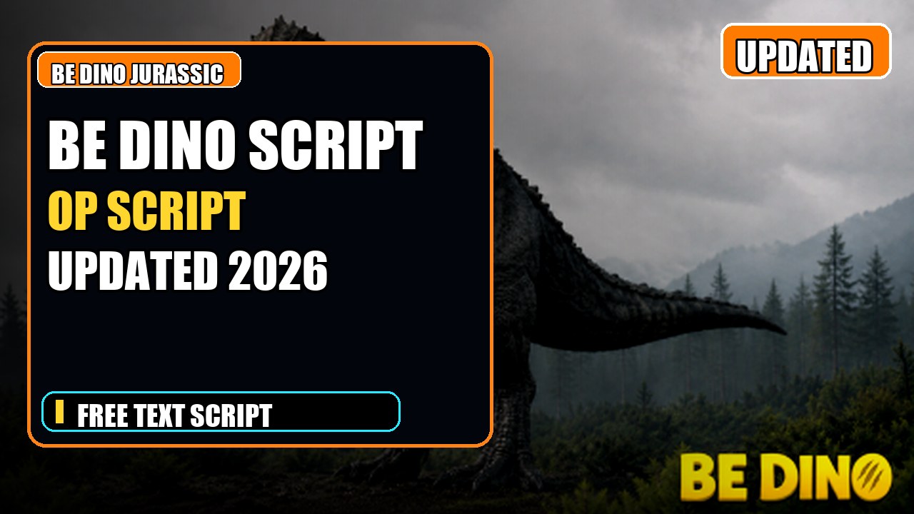 Thumbnail for Be Dino 🦖 - Jurassic Dinosaur Simulation Script | OP FEATURES | UPDATED 2026