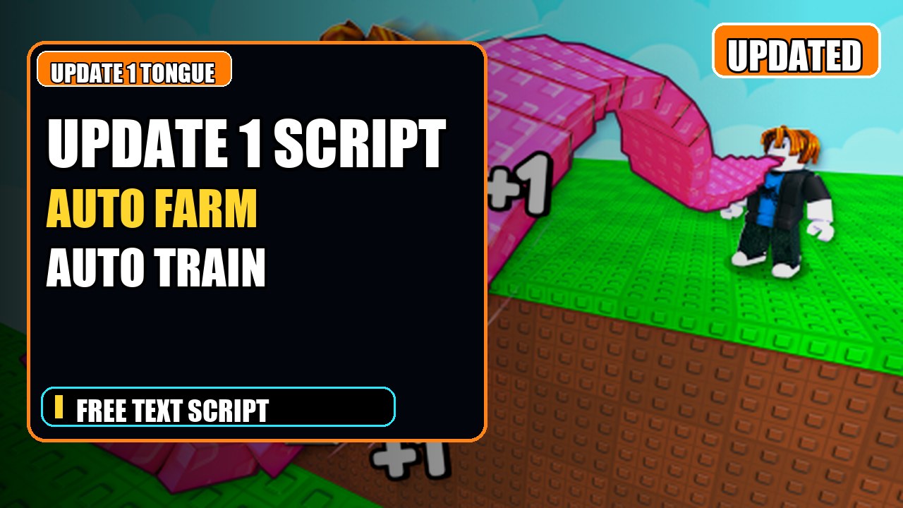 Thumbnail for [🔮UPDATE!] +1 Tongue Escape 😛 Script | AUTO FARM | AUTO TRAIN | UPDATED