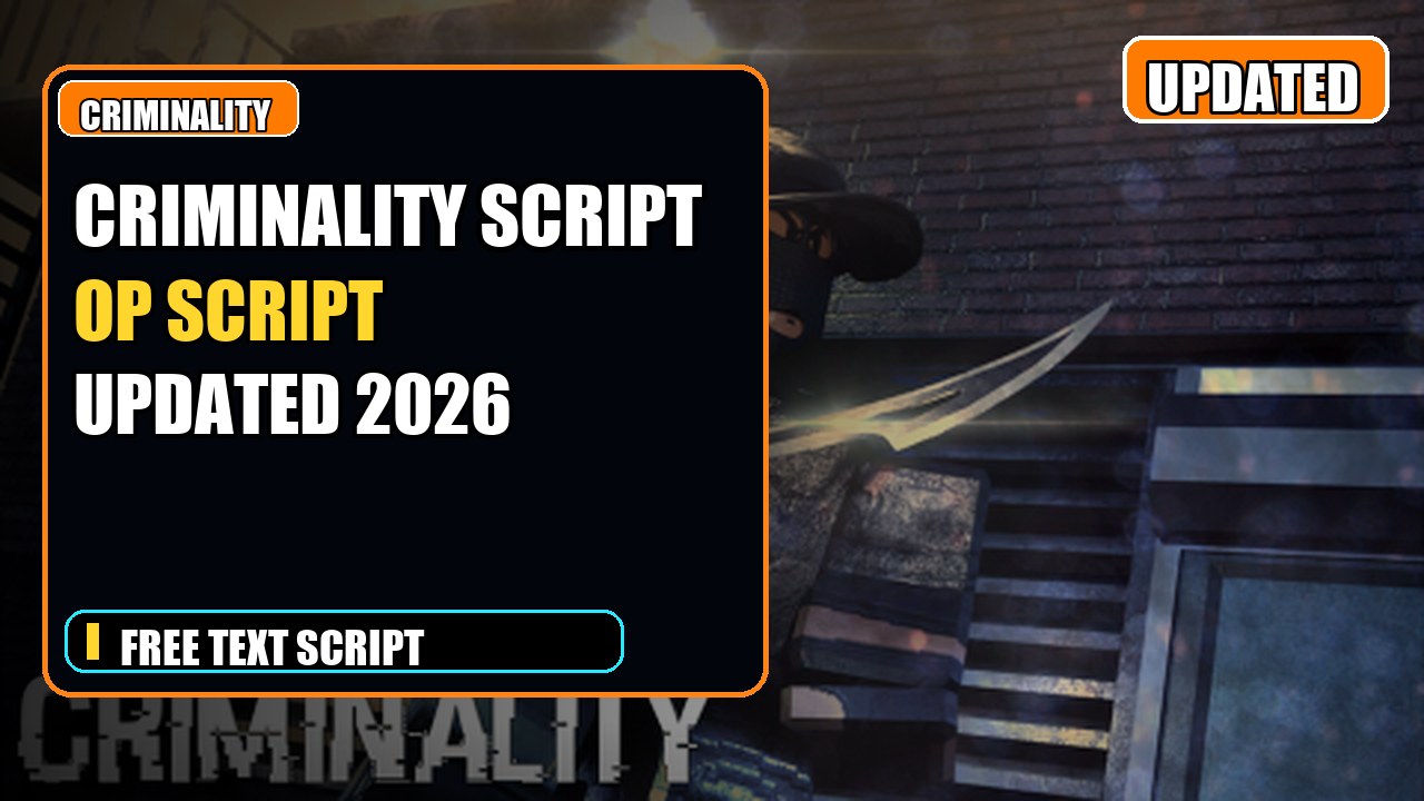 Thumbnail for Criminality Script | OP FEATURES | UPDATED 2026