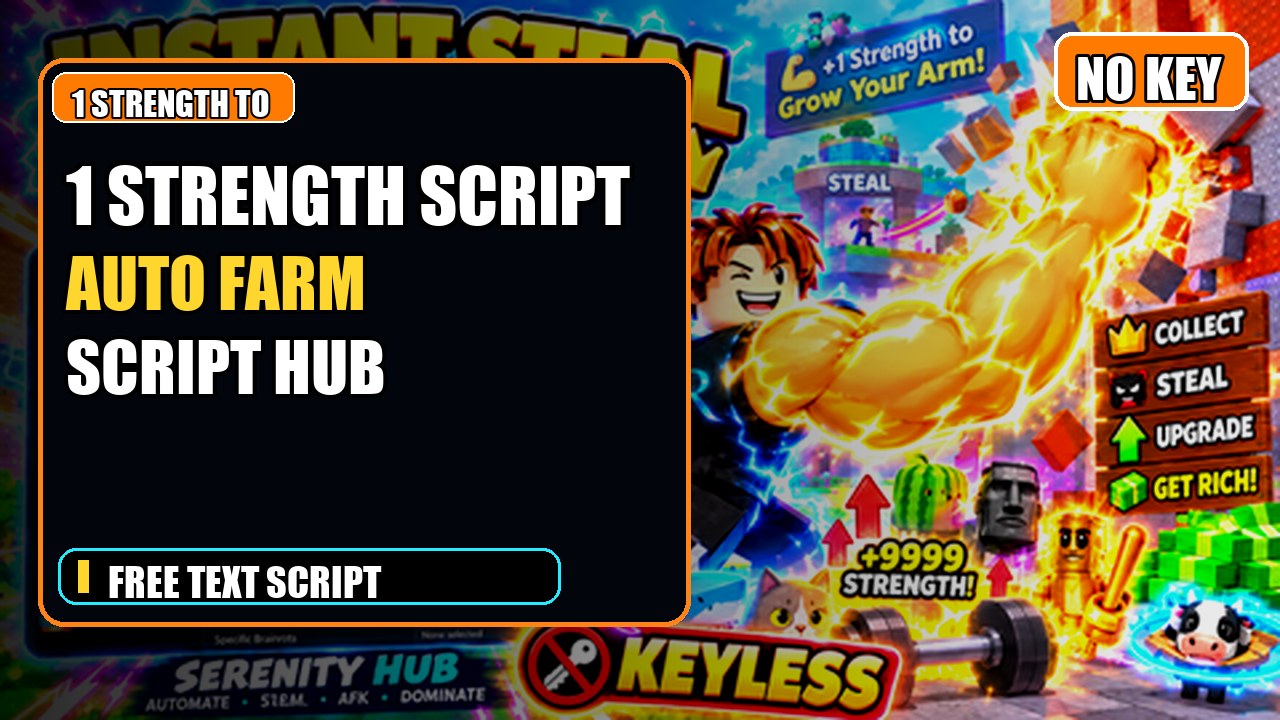 Thumbnail for 💪 +1 Strength to Grow Your Arm！ Script | NO KEY | AUTO FARM | SCRIPT HUB