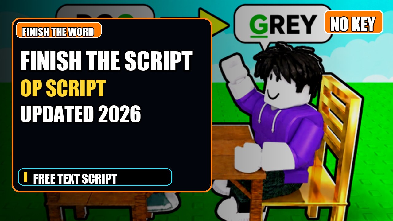 Thumbnail for Finish The Word! [ SUMMER ] Script | NO KEY
