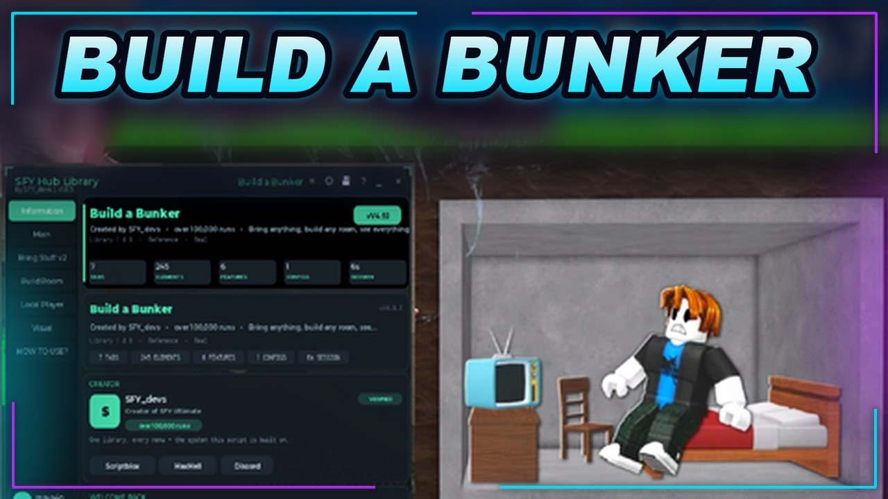 Thumbnail for [☢️] Build a Bunker! Script | UPDATED | Fast Text Access