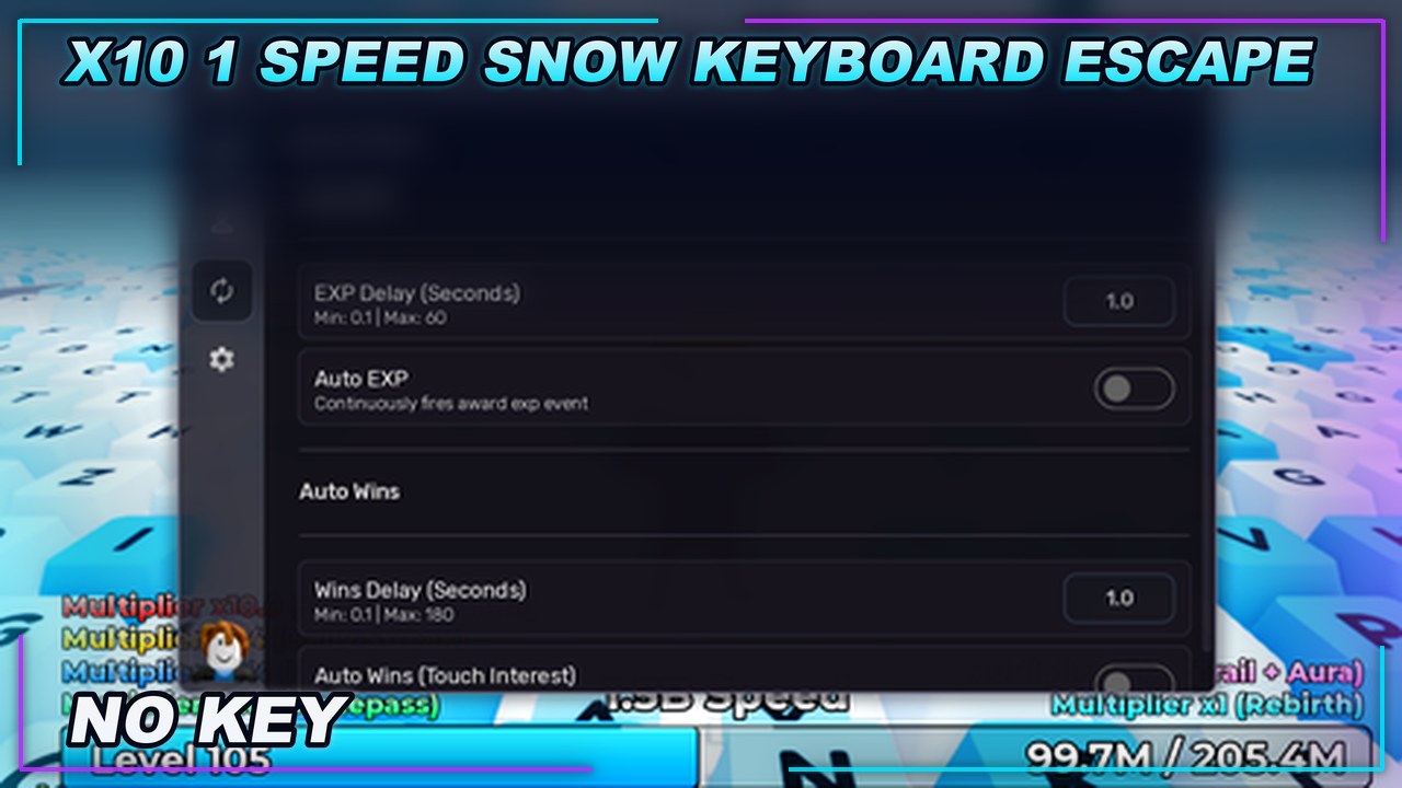Thumbnail for [X10]❄️ +1 Speed Snow Keyboard Escape Script | NO KEY | SCRIPT HUB