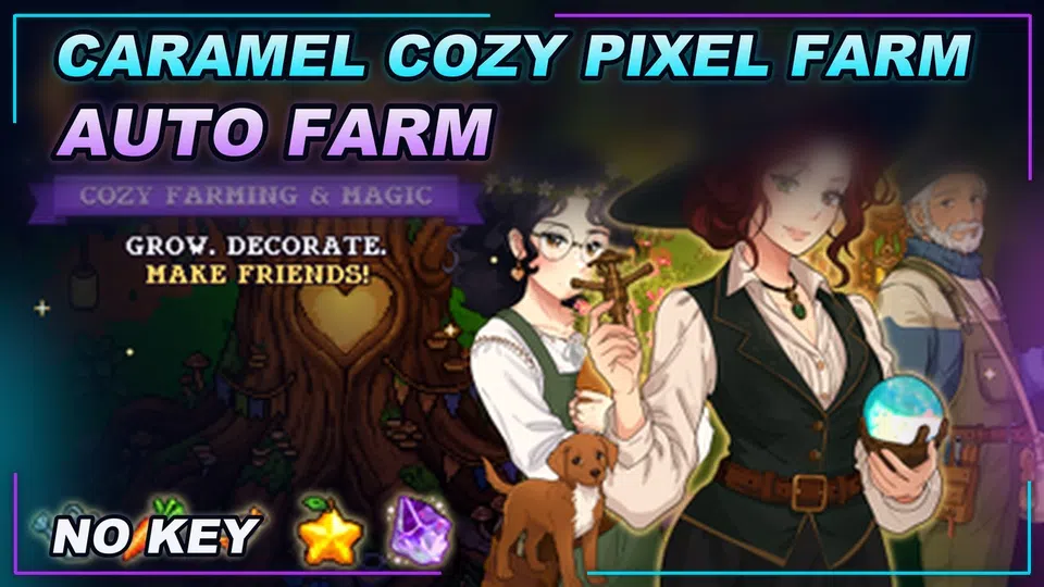 Thumbnail for [UPDATE] Caramel 🌸 Cozy Pixel Farm Script | NO KEY | AUTO FARM