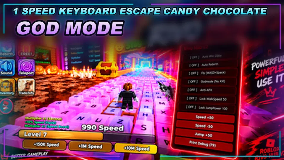 Thumbnail for +1 Speed Keyboard Escape | Candy & Chocolate Script | SCRIPT HUB | GOD MODE