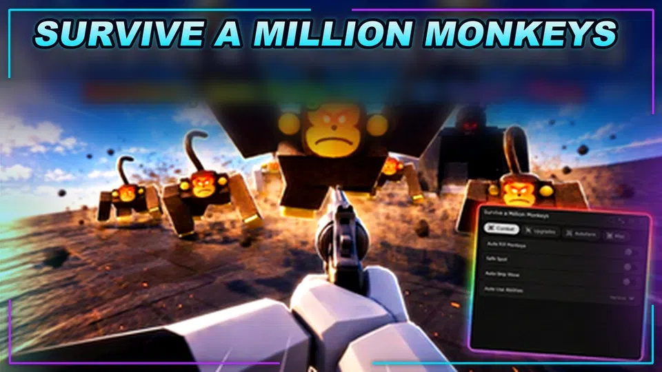 Thumbnail for Survive a Million Monkeys Script | SCRIPT HUB
