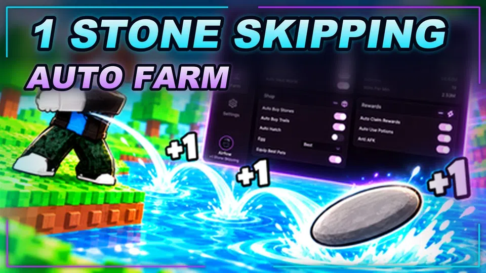 Thumbnail for +1 Stone Skipping Script | AUTO FARM | Fast Text Access