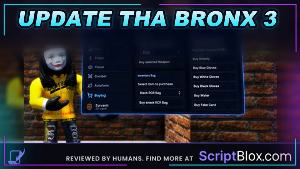 Thumbnail for (👑UPDATE👑) THA BRONX 3 Script | OP FEATURES | UPDATED 2026