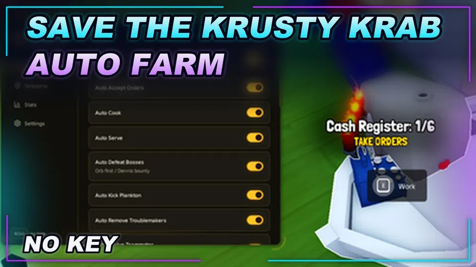 Thumbnail for Save the Krusty Krab 🍔 Script | NO KEY | AUTO FARM