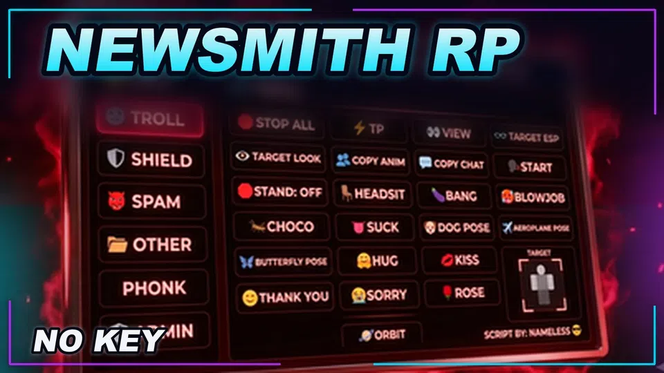 Thumbnail for [🎃] NewSmith 🏡 RP Script | NO KEY | Fast Text Access