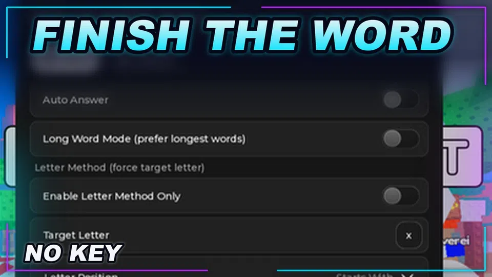 Thumbnail for Finish The Word! [ SUMMER ] Script | NO KEY