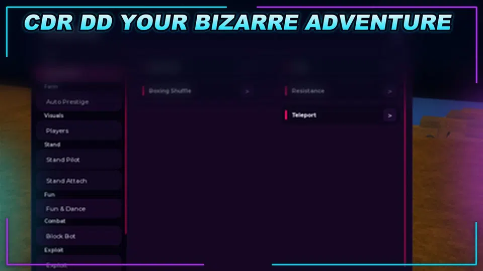 Thumbnail for [CDR & DD] Your Bizarre Adventure Script | SCRIPT HUB