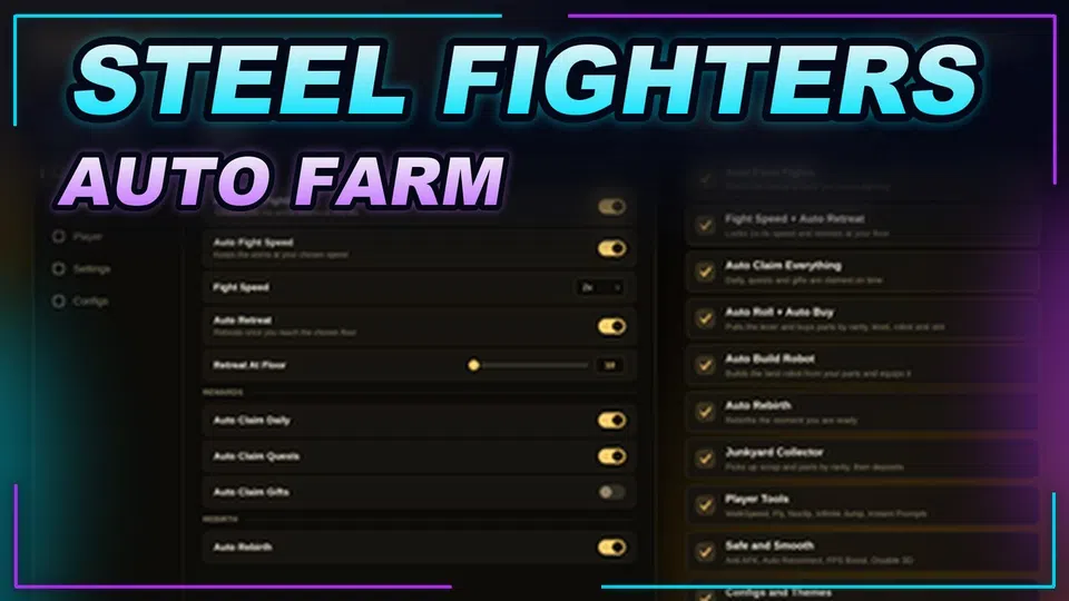 Thumbnail for Steel Fighters Script | AUTO FARM | AUTO ROLL