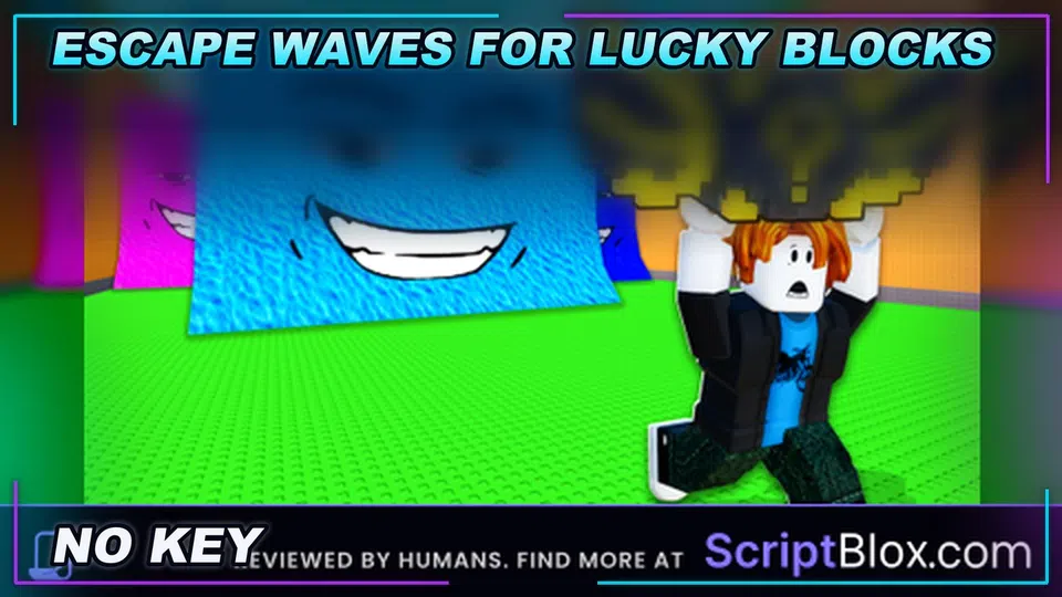 Thumbnail for Escape Waves For Lucky Blocks Script | NO KEY
