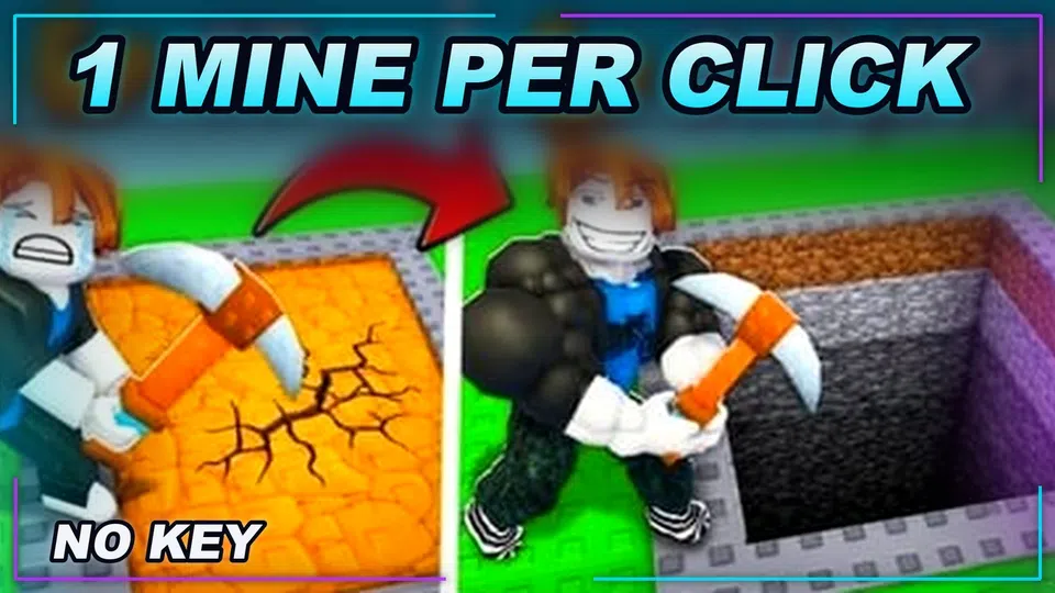 Thumbnail for +1 Mine Per Click ⛏️ Script | NO KEY | Fast Text Access