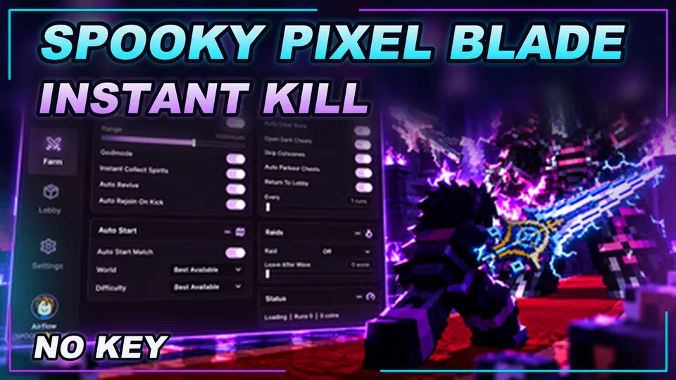 Thumbnail for [SPOOKY🎃] Pixel Blade Script | NO KEY | INSTANT KILL | GOD MODE
